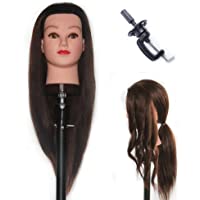 Los mejores  - Cabeza Maniqui Academia Peluqueria 55 cm Práctica Modelo Maniquíes de Aprendizaje con Soporte EMJ0416S